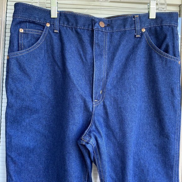 Sears Roebucks Jeans Straight Dark Wash Vtg 70s - Picture 11 of 12